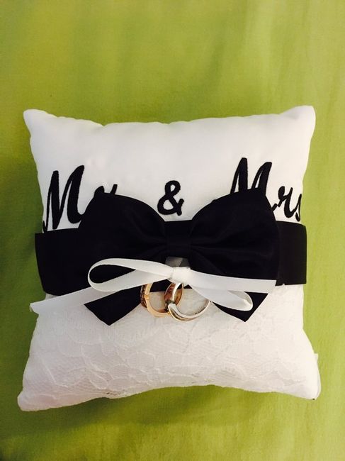 Mon coussin alliances : j'ai fait simple !! - 1