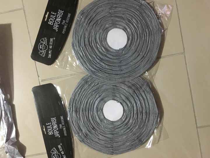 Apres mariage je vends sur amiens :porte menu, photophore , pot le parfait et boules japonaises - 6