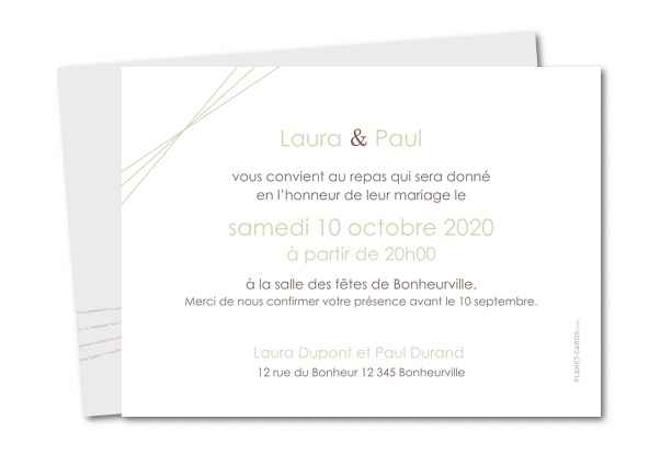 Carte invitation
