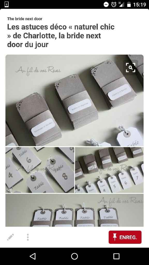Escords cards ? ou plan de table traditionnel - 1