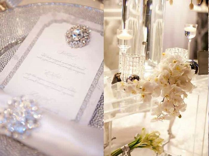 Idee deco et bon plan theme plume et diamant blanc et gris - 3