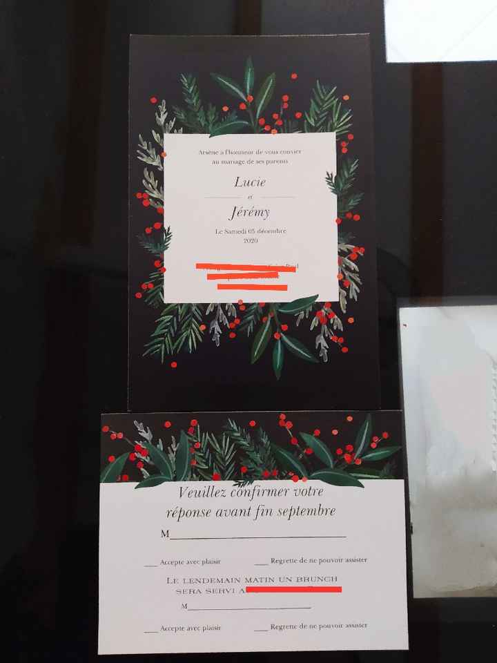 Faire-part reçu 👰🤵 - 1