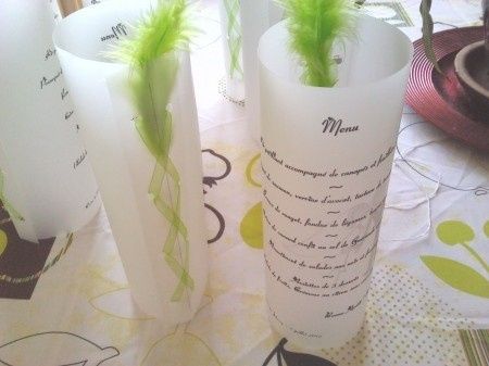 menu pour mes tables