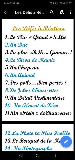Activité : Défi photos - 2