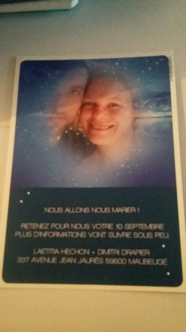 Mon "save the date " - 2