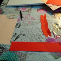 Coeur de papillons collage et découpage