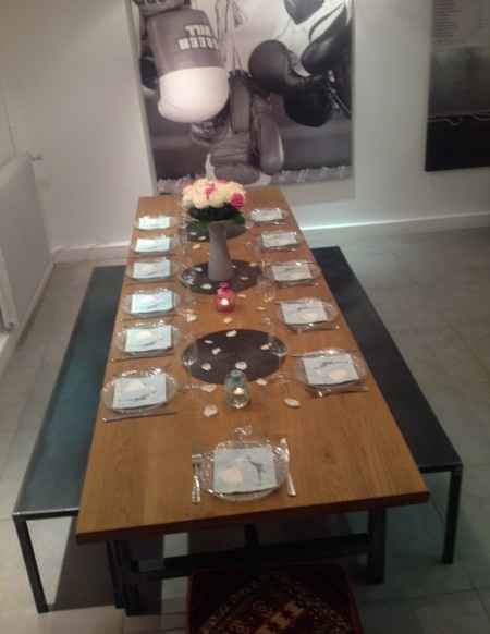 Notre table de fiançailles