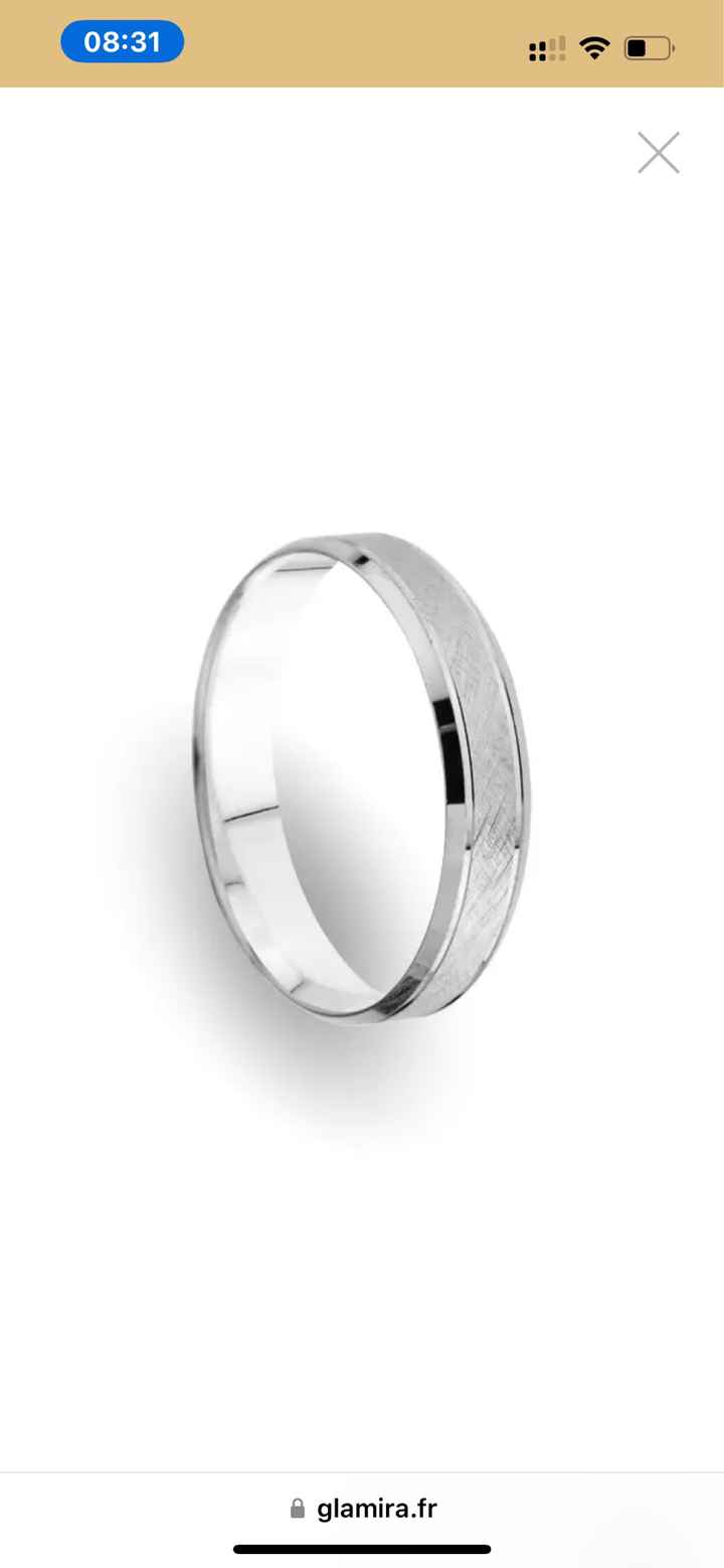 Alliance or blanc ou palladium - 2