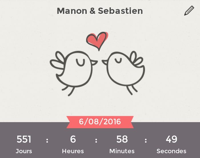Compte à rebours général mariages.net 6