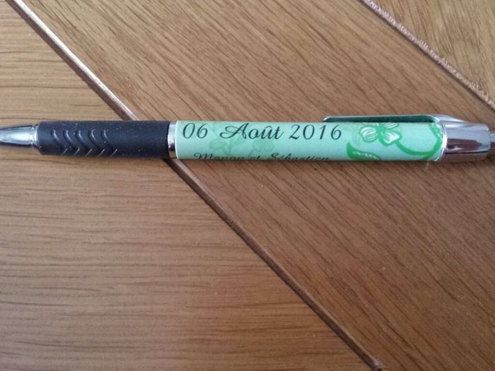 Mes stylos personnalisés sont arrivés. - 2