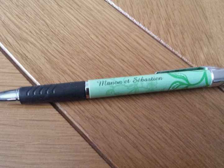 Mes stylos personnalisés sont arrivés. - 1