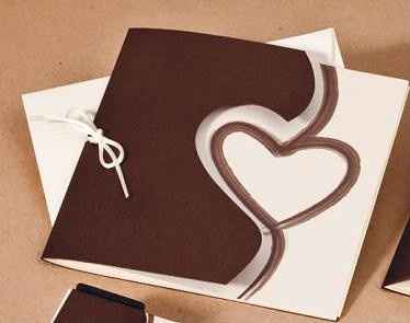 faire part marron rose