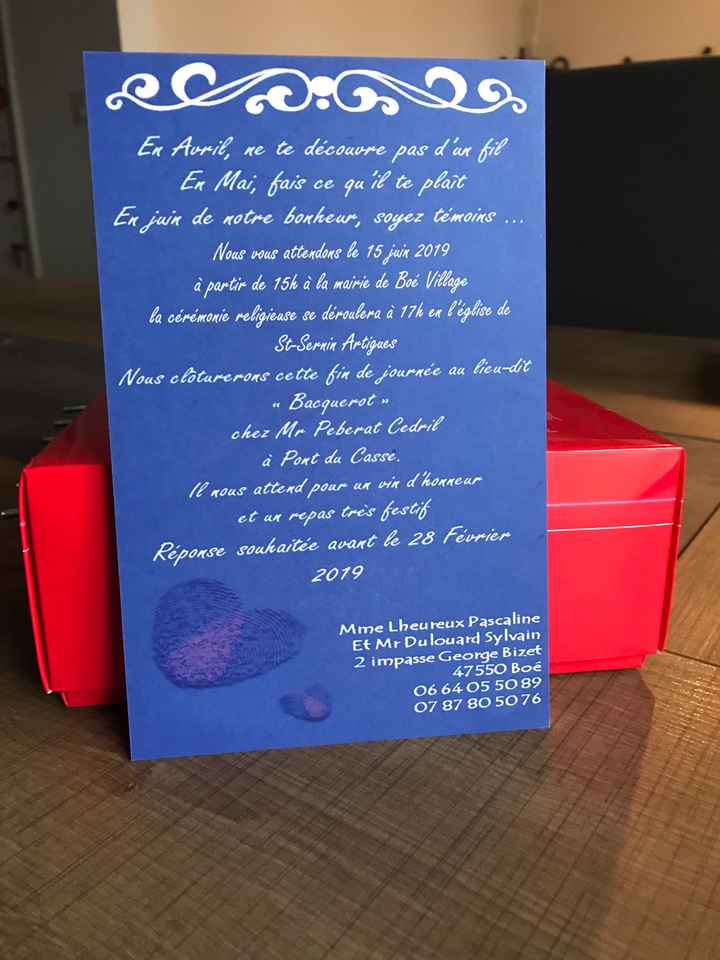 Faire part reçu 🥳 - 1