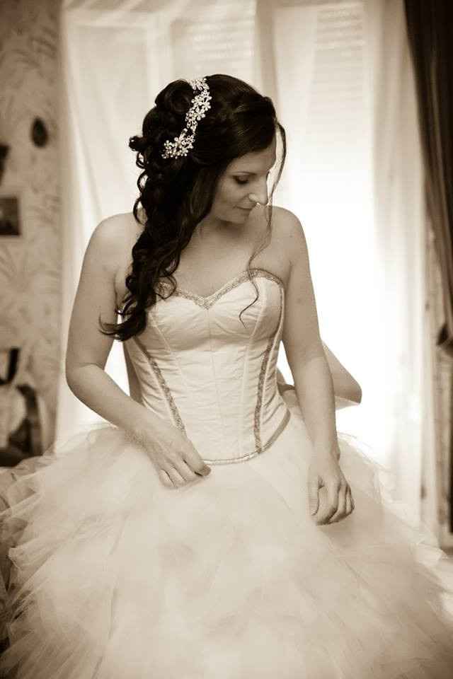 Ma robe en mouchoirs de tulle 