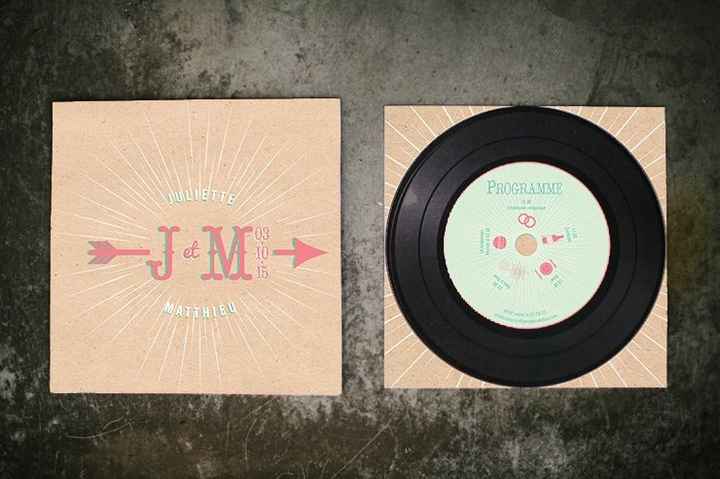 faire part vinyle