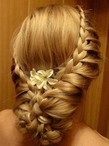 chignon tressé