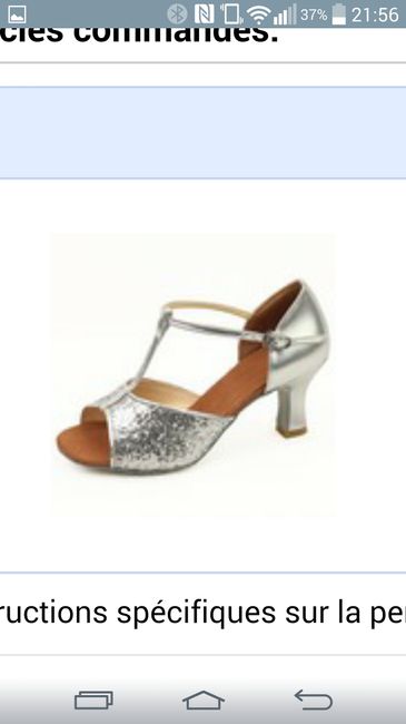 Chaussures petits talons argentées  - 1