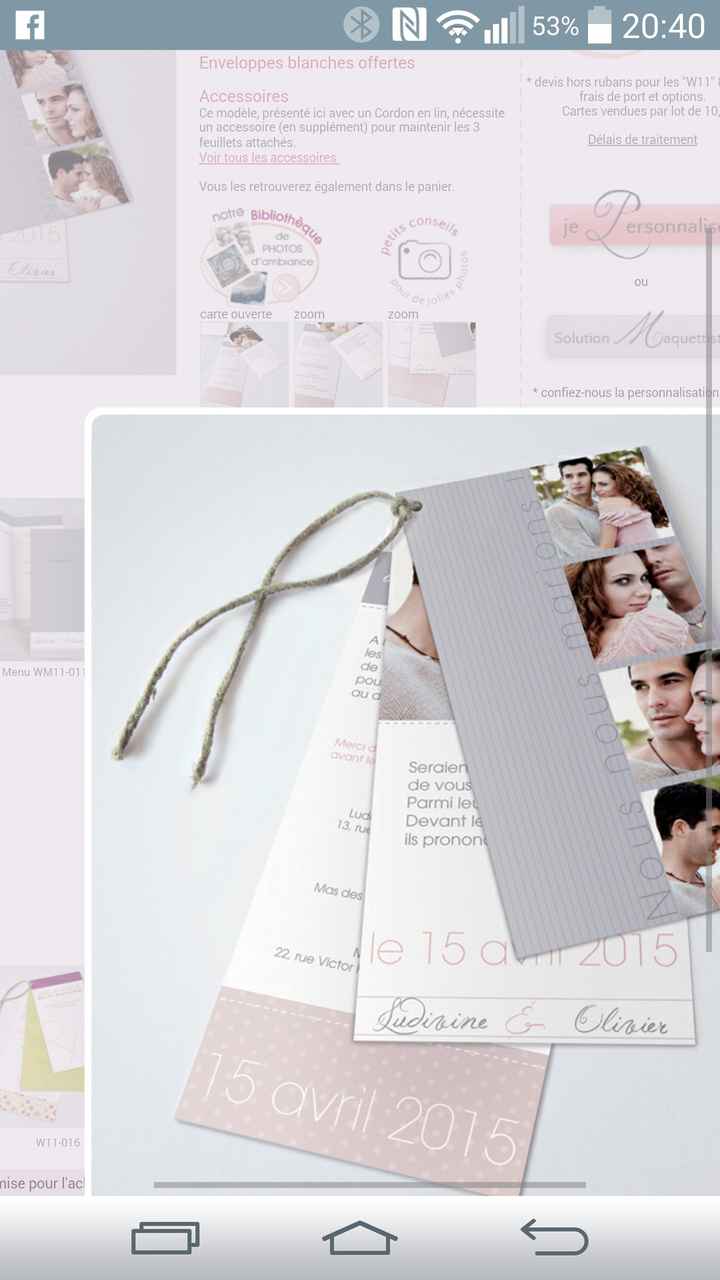 Prix des faire-part  - 1