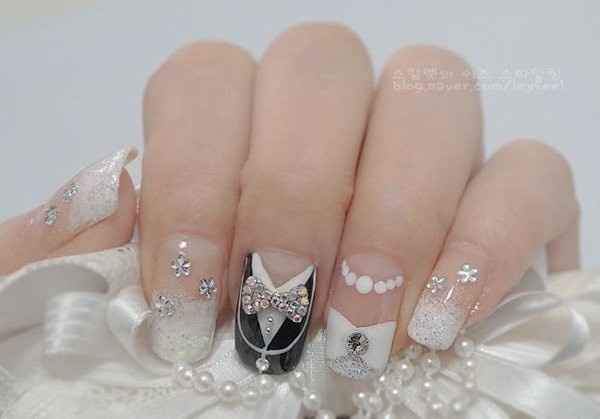 ongles bride groom
