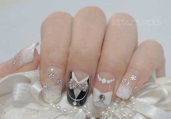 ongles bride groom