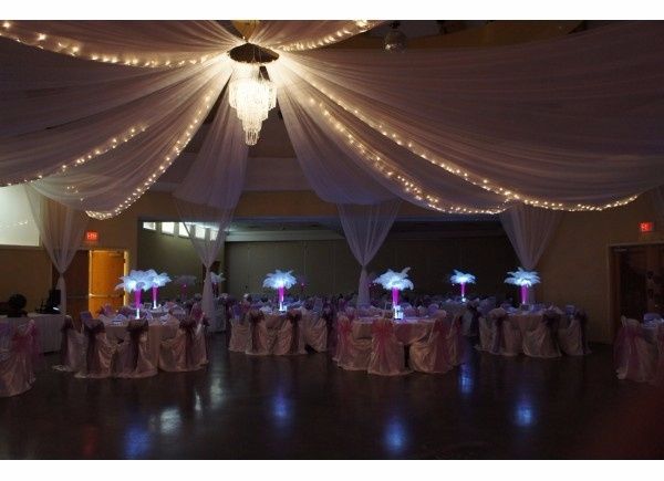 tenture organza guirlande