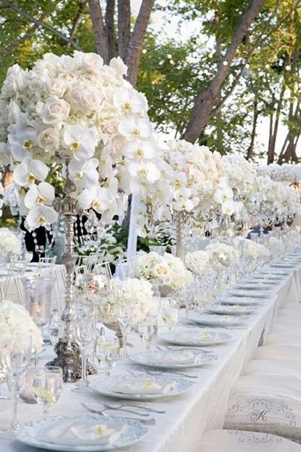 décoration de table blanc