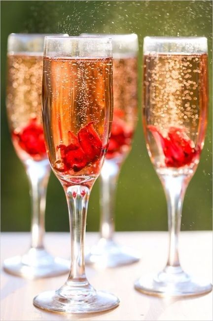 fleurs hibiscus champagne