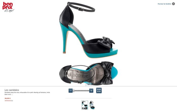 Chaussures noir turquoise