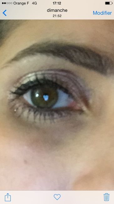 Essai maquillage maison yeux - 1