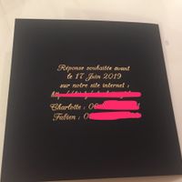 Faire part - fabrication 100% maison - 3