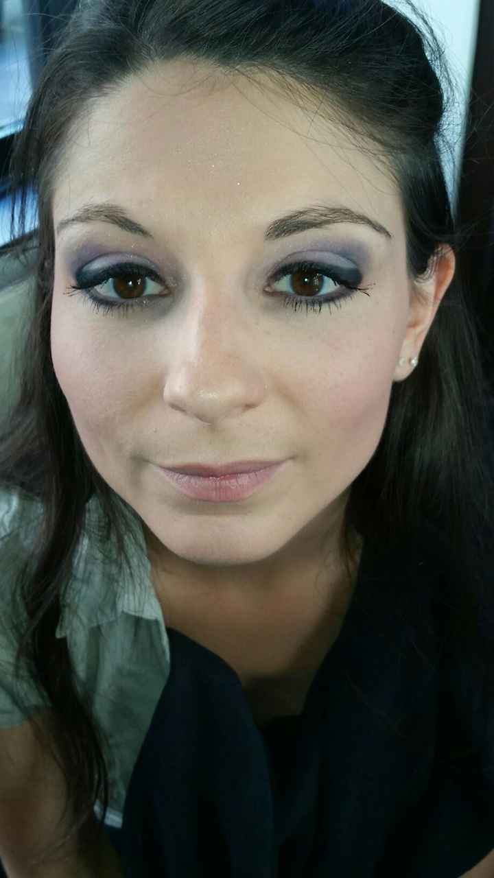 Essai maquillage prune