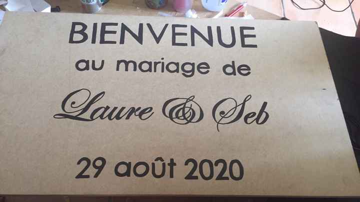 Panneau de bienvenue diy - 1