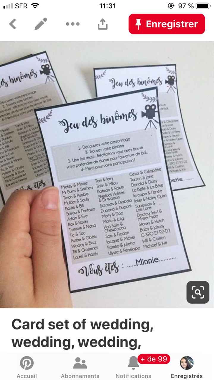 Jeux des binômes & mots croisés - 2