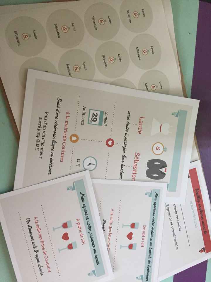 Faire part Vh/repas - 2