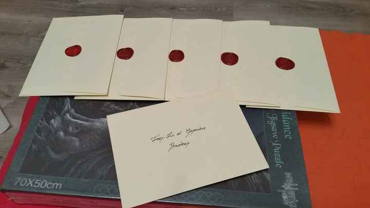 Enveloppes à sceaux faits mains 