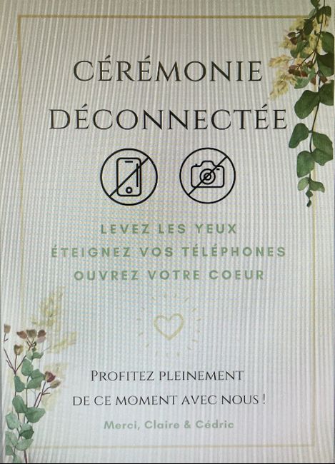 Cérémonie déconnectée 3