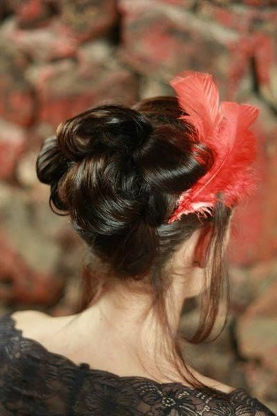 chignon plume