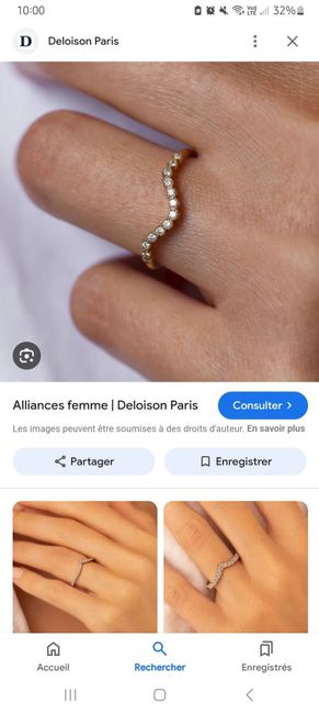 Compatibilité bague de fiançaille et mariage 6