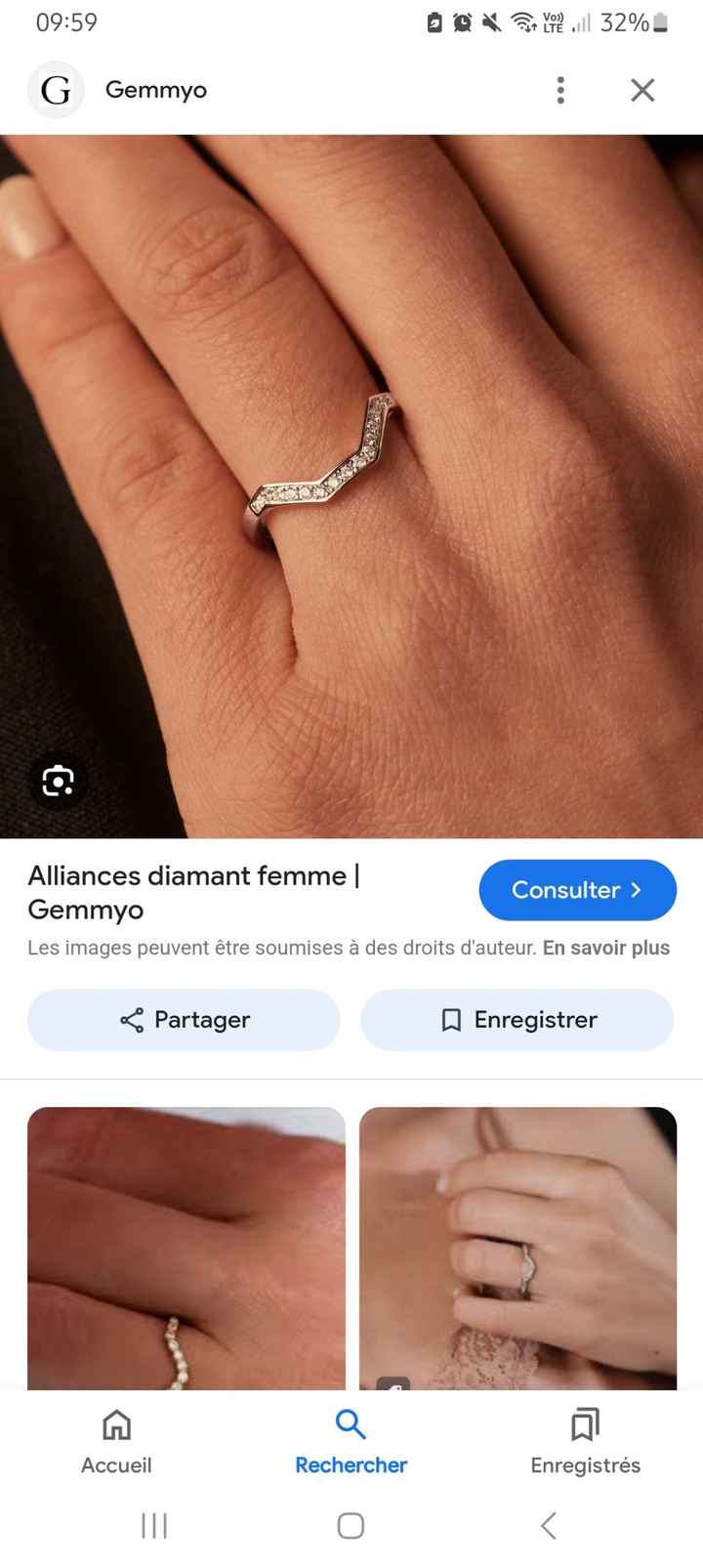 Compatibilité bague de fiançaille et mariage - 2