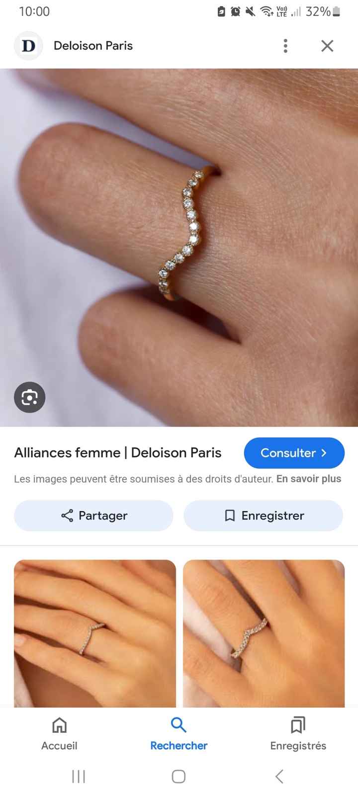 Compatibilité bague de fiançaille et mariage - 3