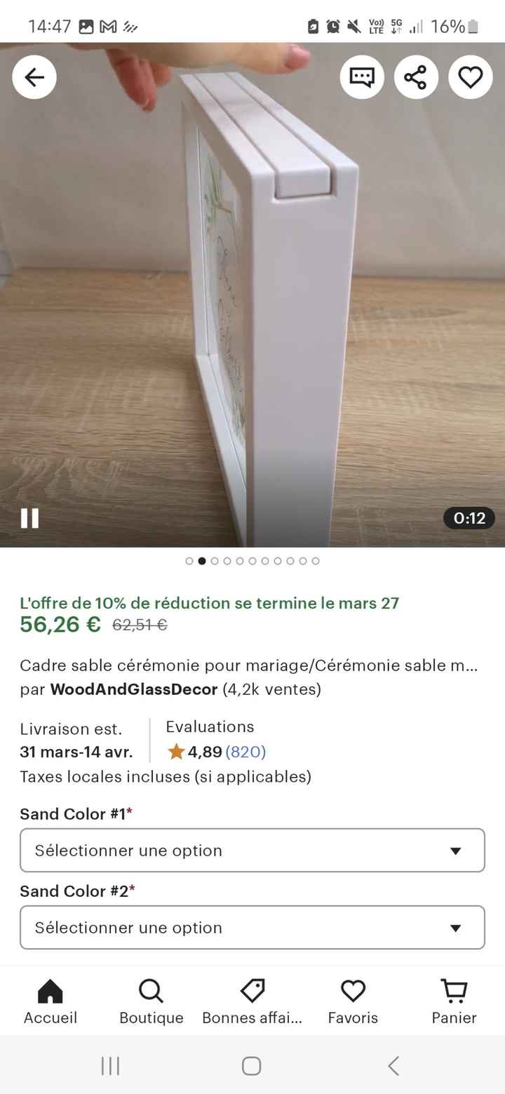 Cadre contenant pour rituel - 3