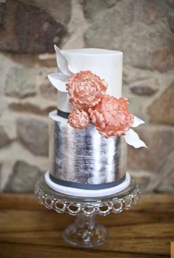 Des wedding cake couleur argent! - 1