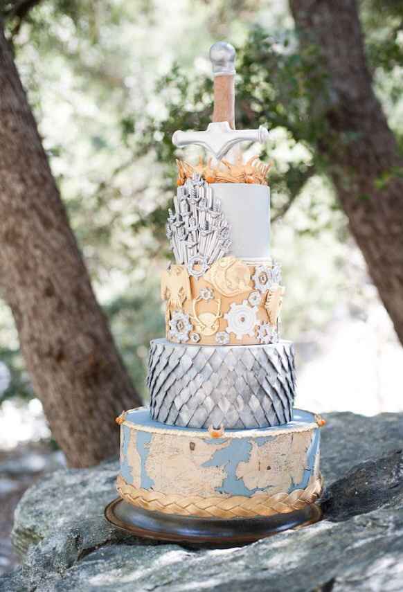 Des wedding cake couleur argent! - 2