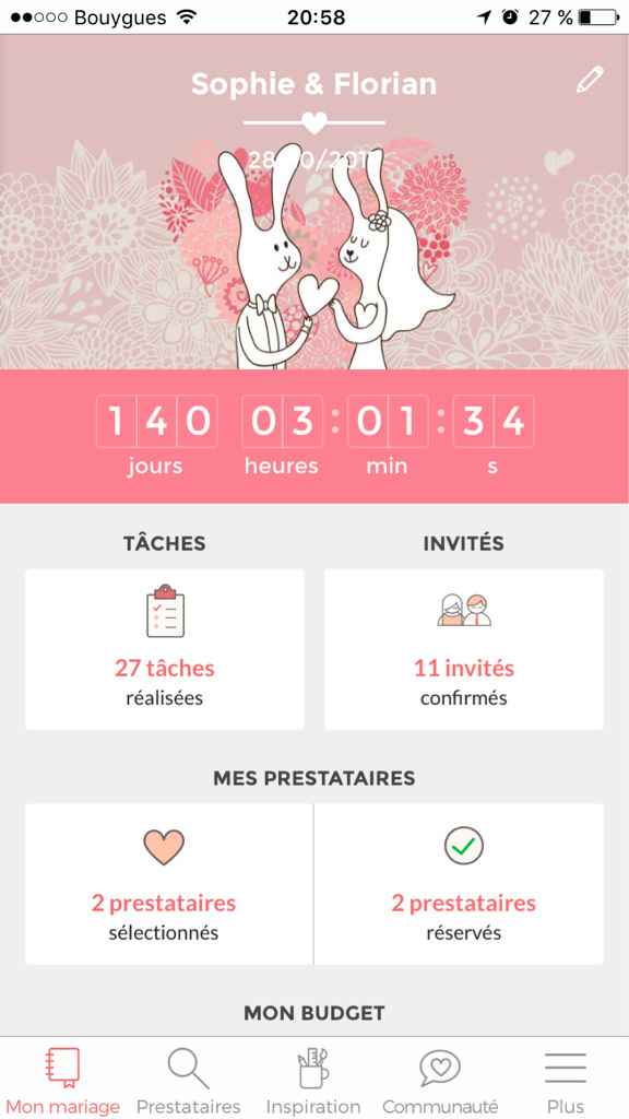 Où en sont vos compteurs Mariages.net ? - 1