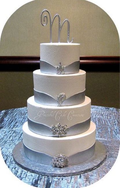 Des wedding cake couleur argent! - 3