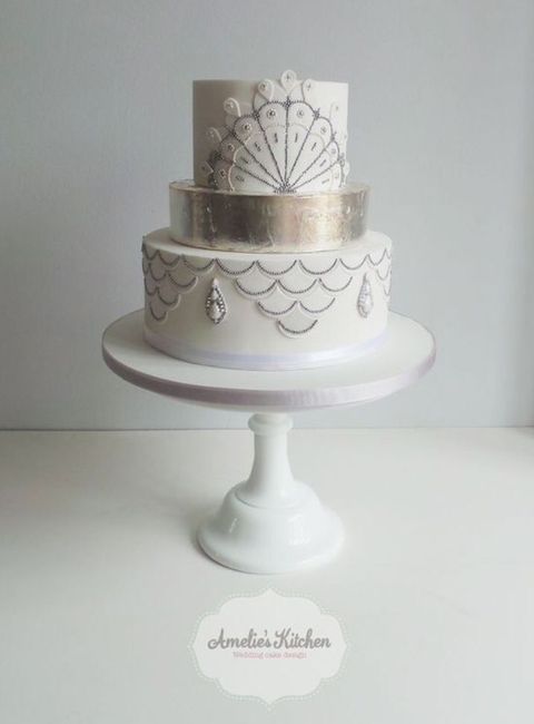 Des wedding cake couleur argent! - 4