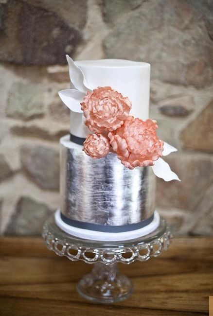 Des wedding cake couleur argent! - 1