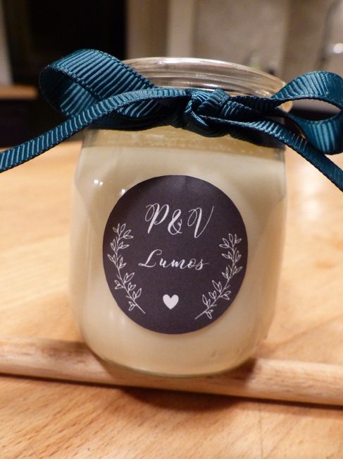 Cadeau bougie invités 2