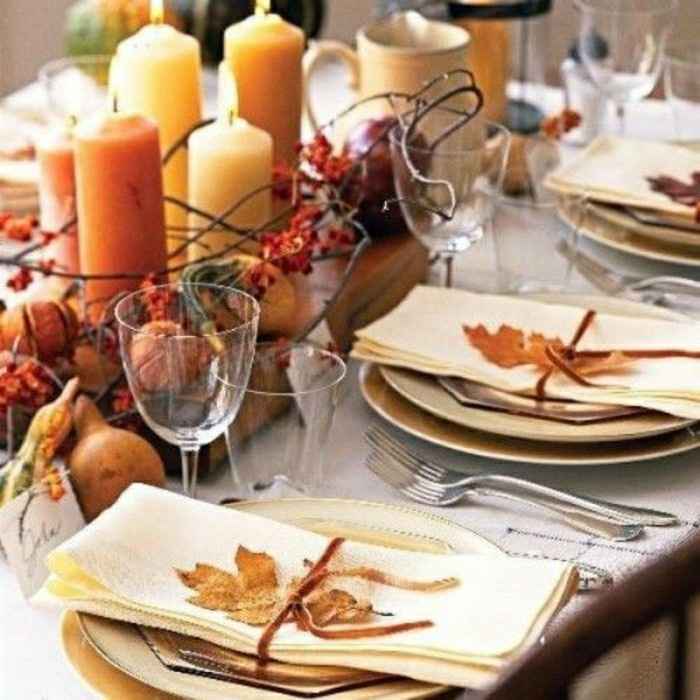 serviette table