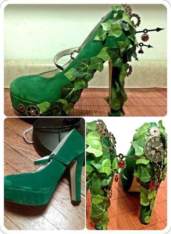 chaussure feuilles